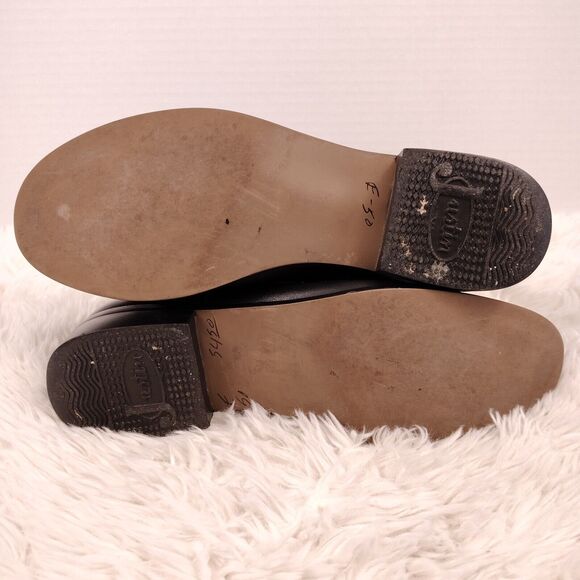 Justin black leather womens ROPER Western Cowgirl Boots Sz 5 1/2 D 3702Y - Picture 8 of 8